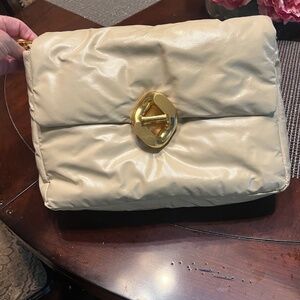 Rebecca Minkoff Tan Faux Leather Shoulder Handbag